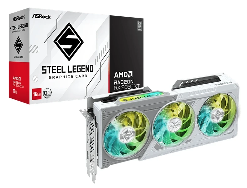 grafická karta ASROCK AMD Radeon RX 9060 XT Steel Legend OC