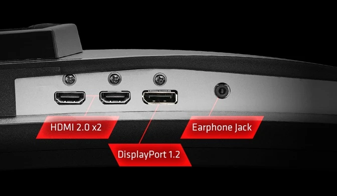 herní monitor ASRock PG27F15RS1A konektivita