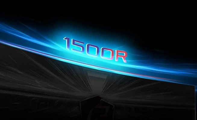 ASRock PG27Q15R2A zakřivený design