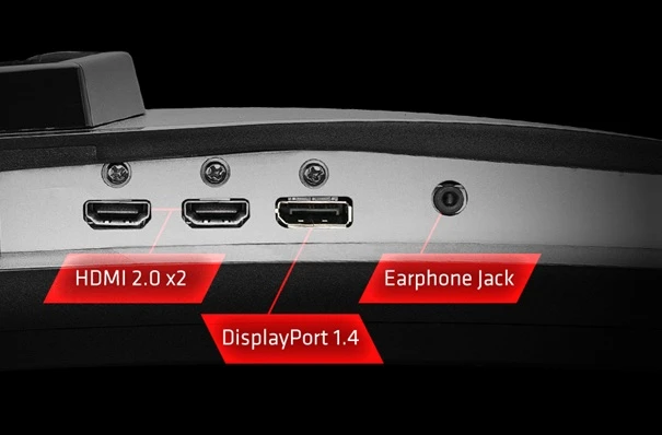 ASRock PG27Q15R2A detail konektory