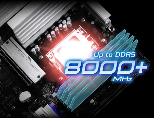 ASRock A620AM Pro RS WiFi frekvence pamětí