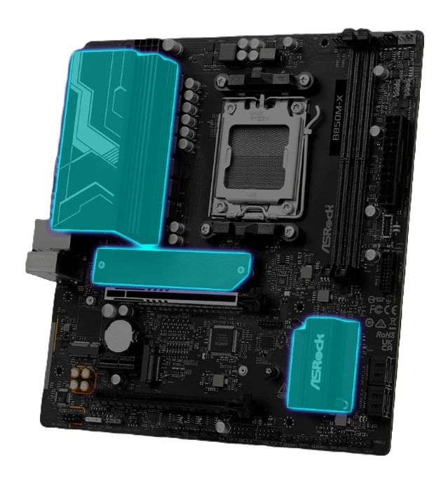 ASRock B850M-X WiFi R2.0 chlazení