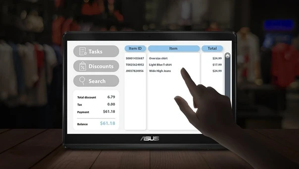 AiO PC ASUS ExpertCenter E1 dotykový displej