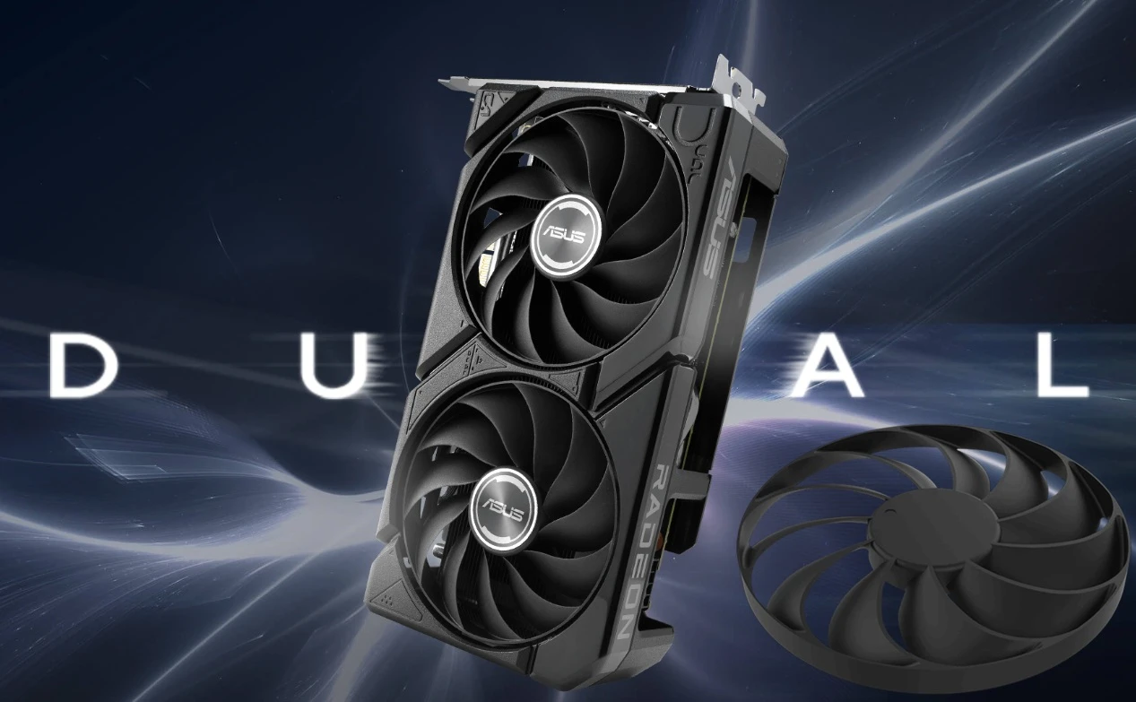 grafická karta ASUS DUAL Radeon RX 9060 XT