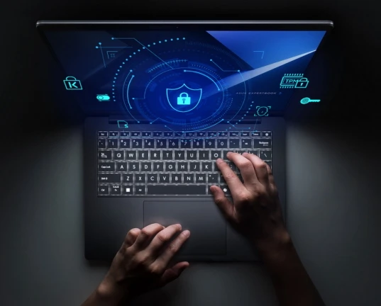 notebook ASUS ExpertBook B5 B5405 zabezpečení