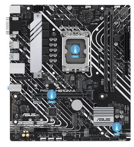 základní deska ASUS PRIME H610M-A-CSM headery chlazení