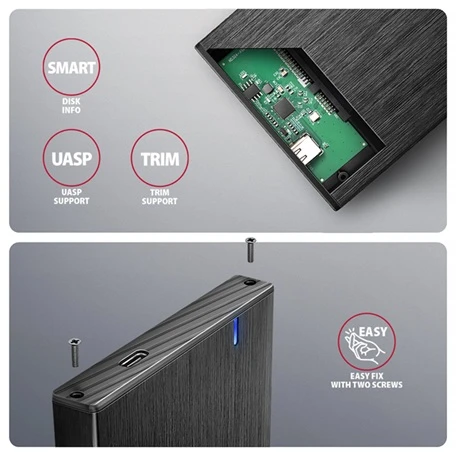 externí box na disk AXAGON EE25-XA6C funkce
