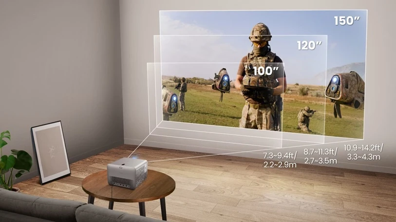 BenQ TK705i projekční plocha