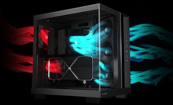 Be quiet! LIGHT BASE 500 proudění vzduchu