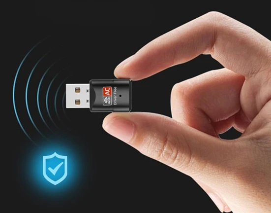 ColorWay Dual band Wi-Fi USB adaptér kompaktní rozměry