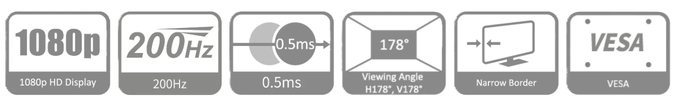 monitor Dahua LM25-E231BN přehled parametrů
