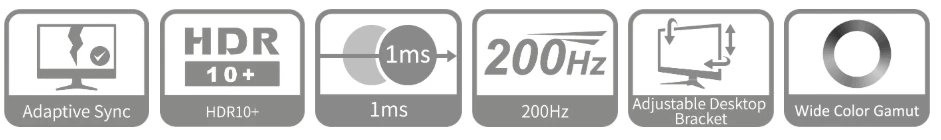 monitor Dahua LM34-E330CA 34" přehled základních funkcí