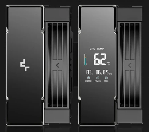 chladič DEEPCOOL AK620 G2 DIGITAL NYX digitální displej