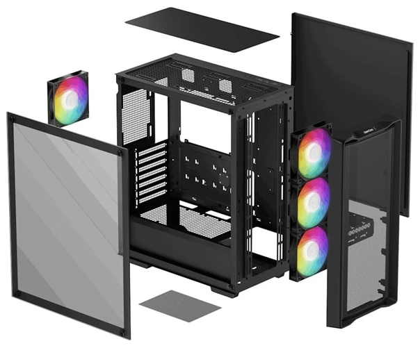 PC skříň DEEPCOOL CC560 MESH V2