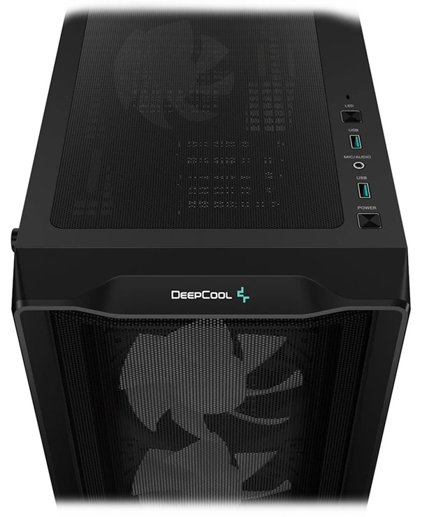 PC skříň DEEPCOOL CC560 MESH V2 horní panel s konektory
