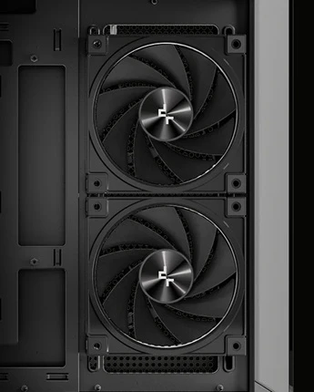 PC skříň DEEPCOOL CG380 3F detail ventilátory