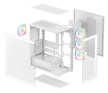 PC skříň DEEPCOOL CG580 4F V2 rozložená