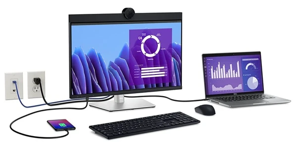 monitor Dell P2724DEB s periferiemi