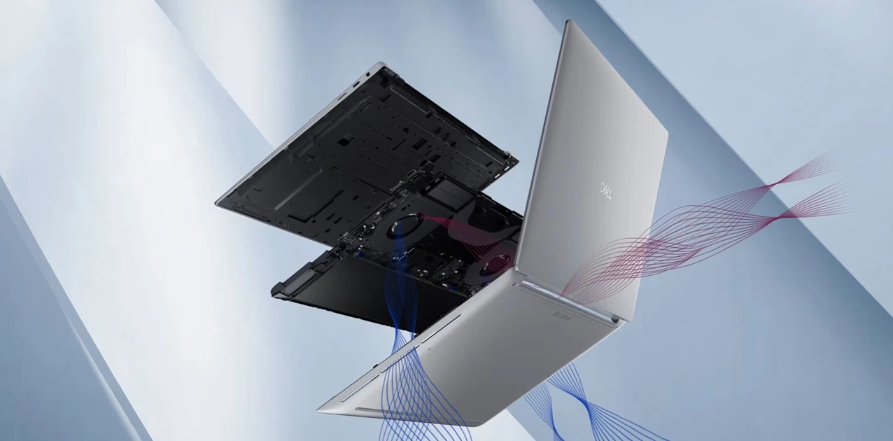 notebook Dell 16 Premium DA16250 chlazení