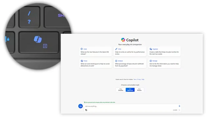 AI aplikace Copilot