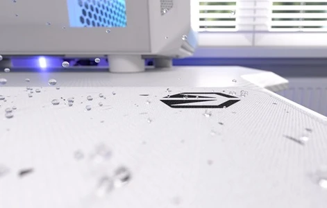 Endorfy Stoneflow White XL detail odolnost proti vlhkosti