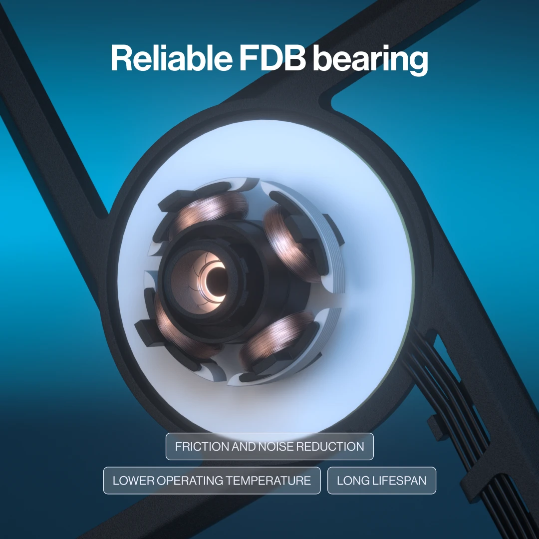 Spolehlivé FDB ložisko