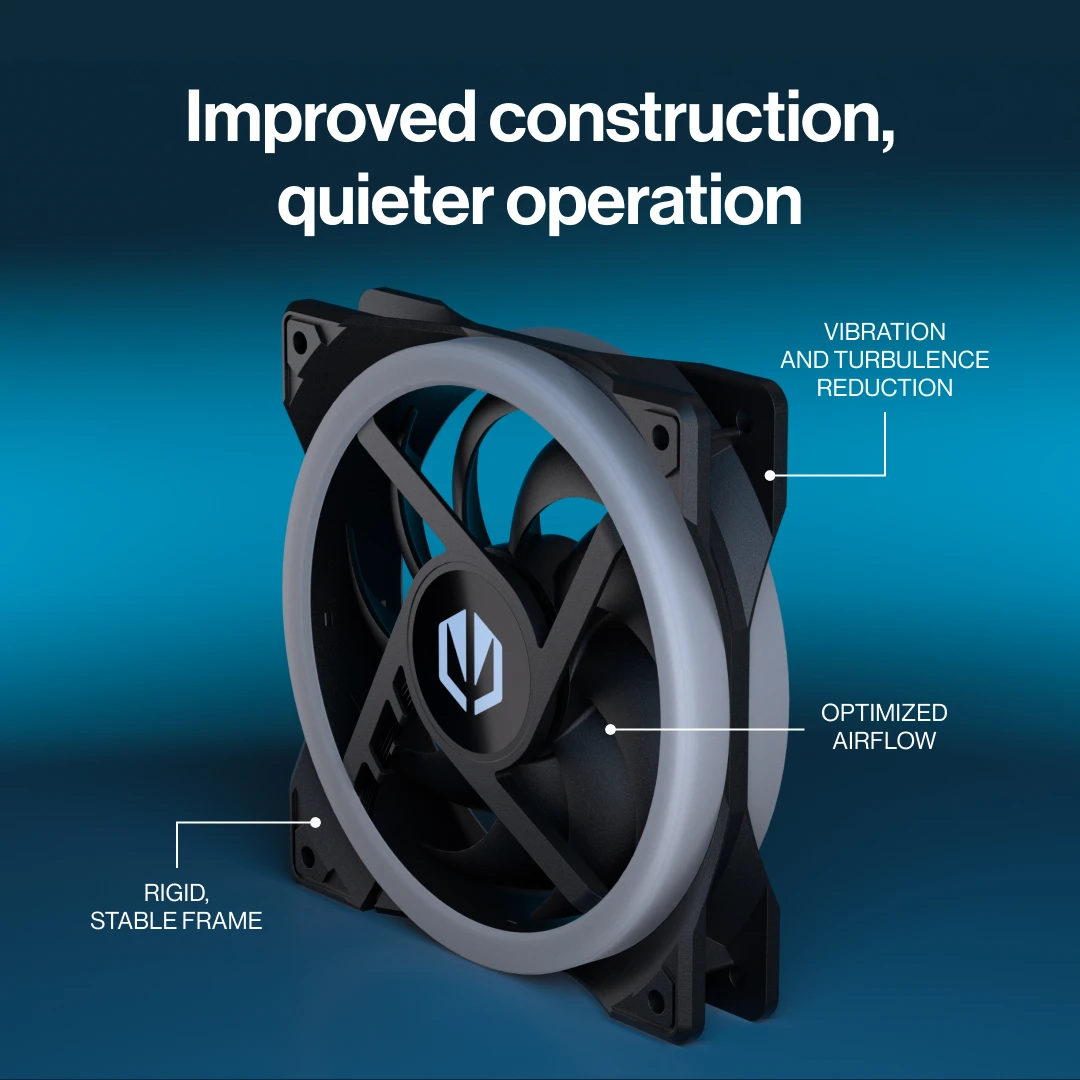 Vylepšená konstrukce, tišší chod