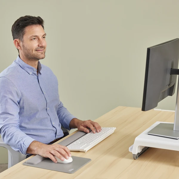 Fellowes BREYTA XL podložka pod myš a zápěstí šedá