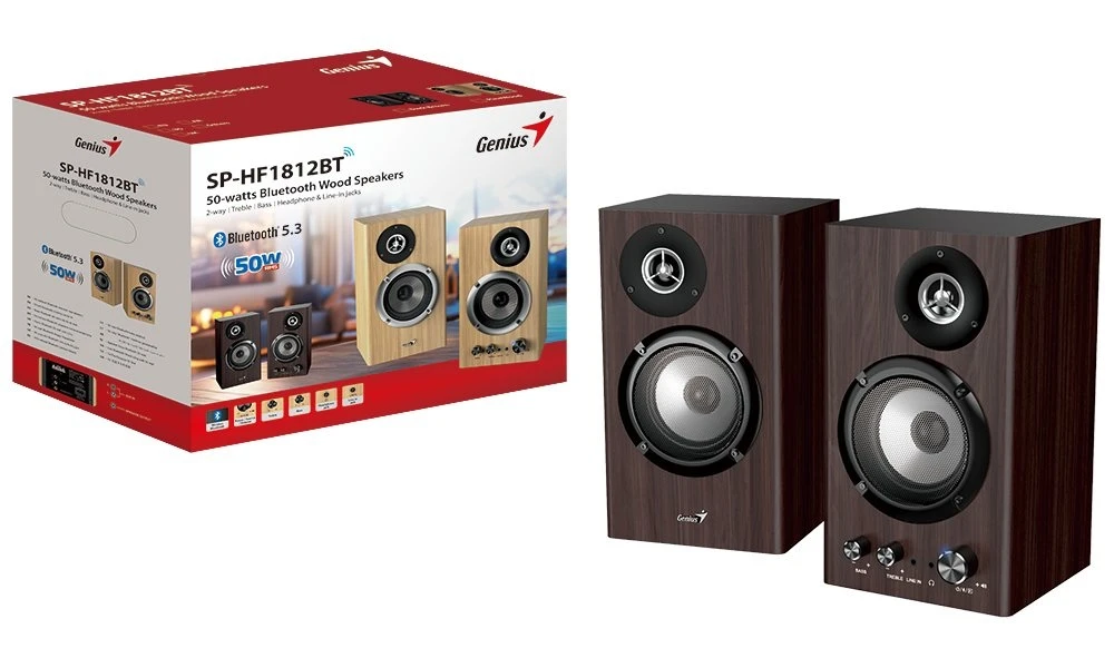 reproduktory Genius SP-HF1812 Dark Brown