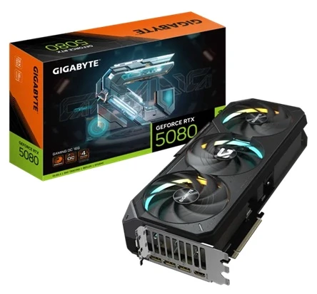 grafická karta GIGABYTE GeForce RTX 5080 GAMING OC