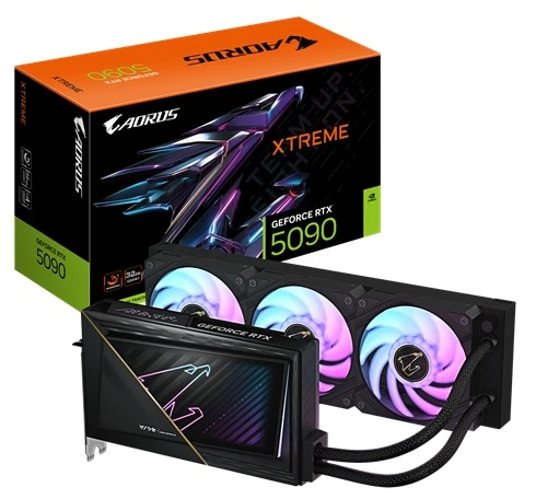 grafická karta GIGABYTE GeForce RTX 5090 XTREME WATERFORCE