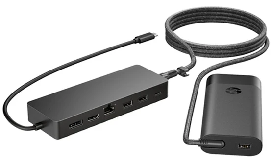 HP Universal USB-C Hub + napájecí adaptér