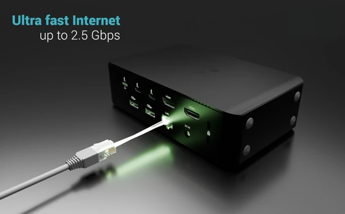 I-TEC Thunderbolt 5 Quattro Display Dock rychlé připojení k internetu
