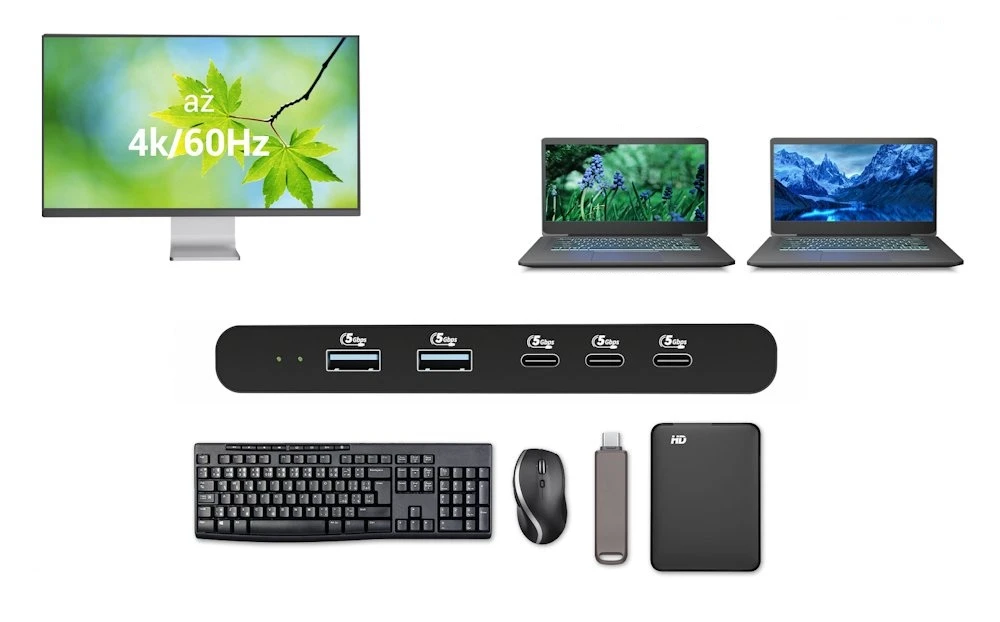 dokovací stanice I-TEC USB-C KVM Dock