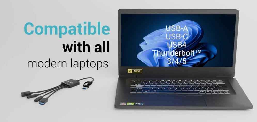 I-TEC USB-C/USB-A Cable HUB 4port