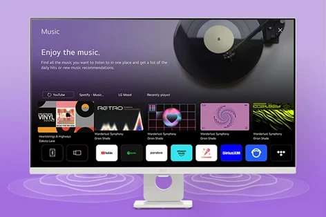 monitor LG Smart Monitor 32U721SA-W ozvučení