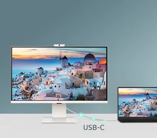 Smart monitor LG 32U850SA-W připojení USB-C