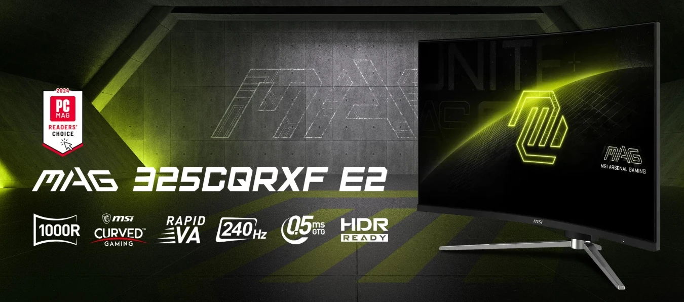 herní monitor MSI MAG 325CQRXF E2