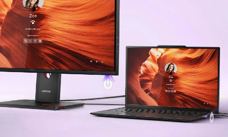monitor Lenovo ThinkVision T32UD-40 napájení