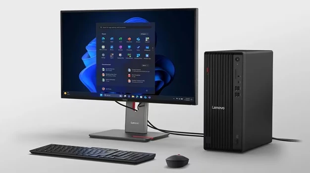 PC Lenovo ThinkCentre M70t Gen6 celá konfigurace na stole