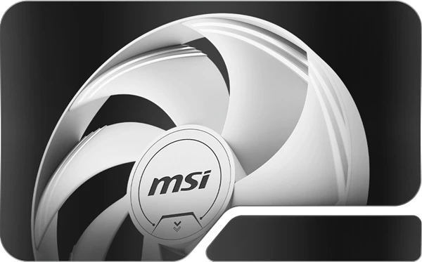 MSI GeForce RTX 5060 Ti 16G VENTUS 2X OC WHITE PLUS ventilátor