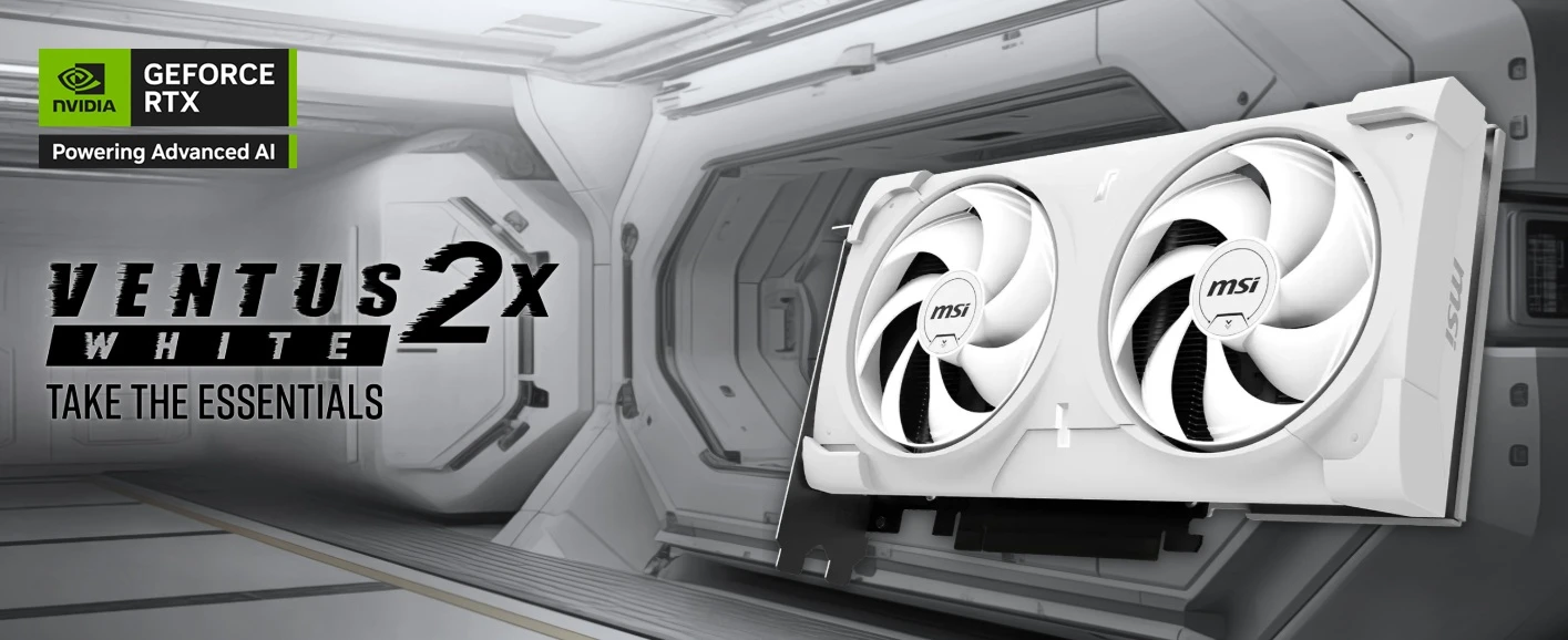 grafická karta MSI GeForce RTX 5060 Ti 16G VENTUS 2X OC WHITE PLUS