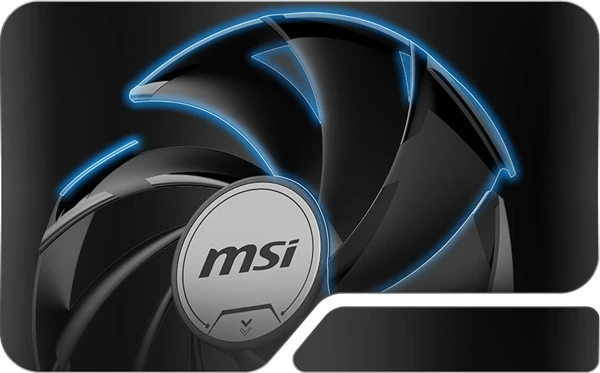 grafická karta MSI GeForce RTX 5050 VENTUS 2X OC ventilátor