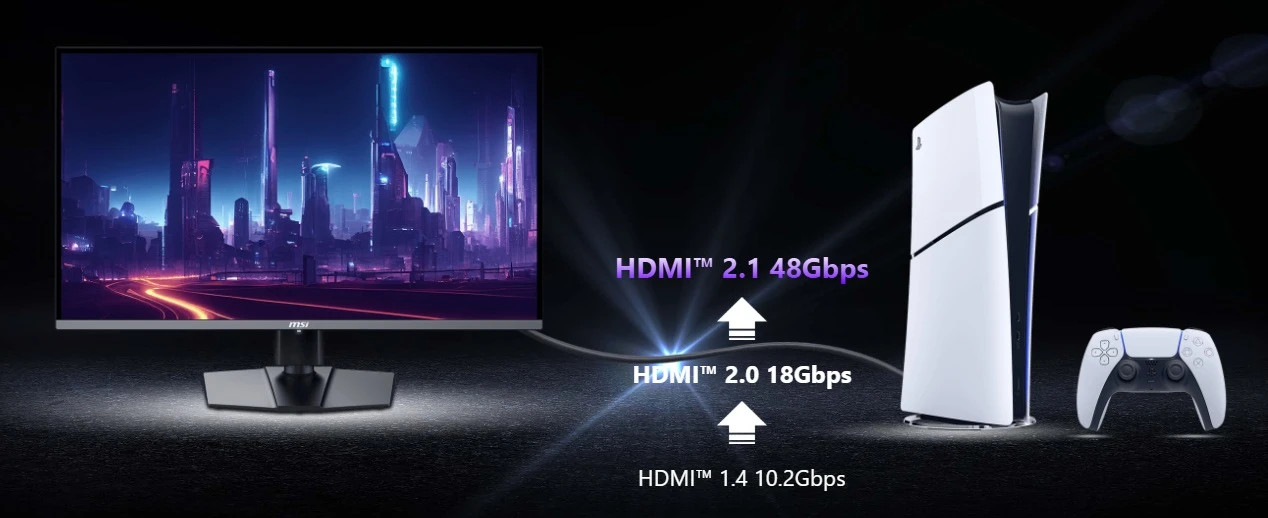 MSI Gaming MAG 271QP QD-OLED X24 kompatibilita s herní konzolí