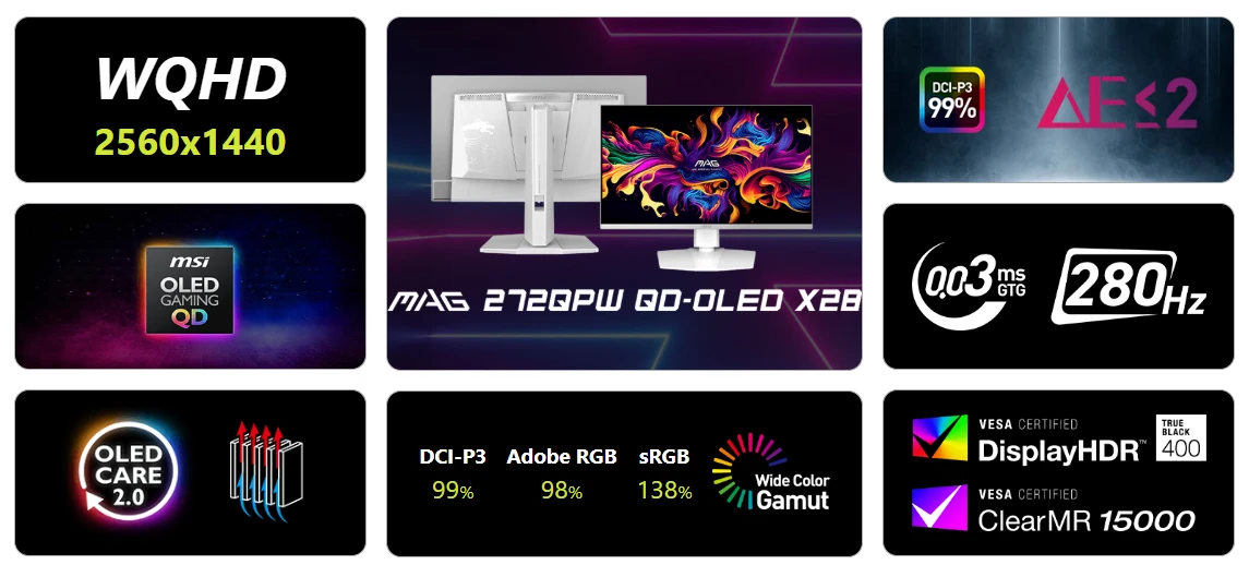 MSI MAG 272QPW QD-OLED X28