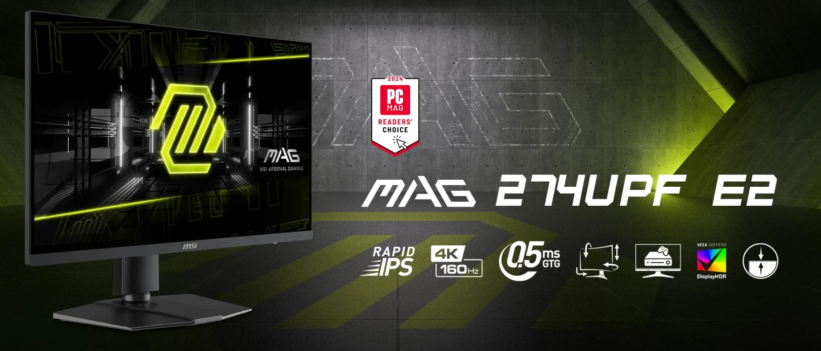 herní monitor MSI MAG 274UPF E2 základní funkce