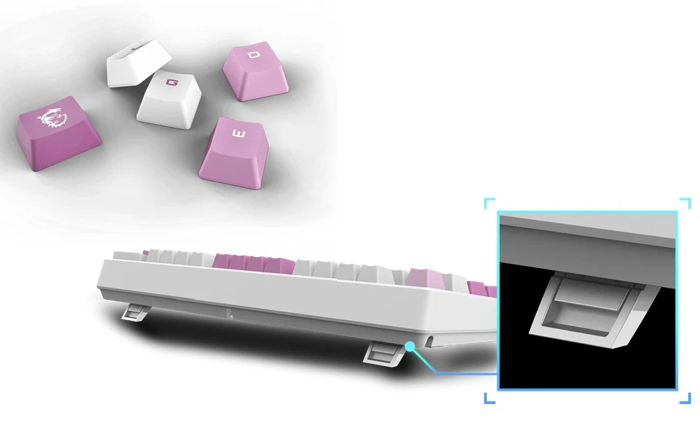 MSI FORGE GK600 TKL WIRELESS výměna spínačů