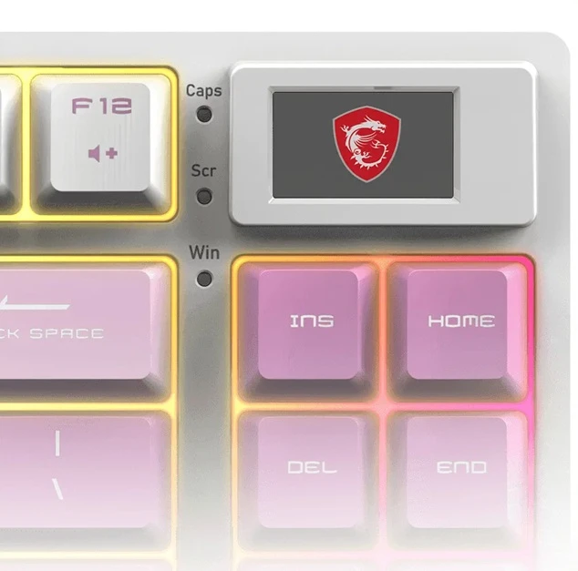 MSI FORGE GK600 TKL WIRELESS displej