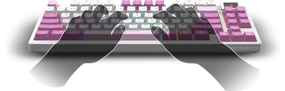 klávesnice MSI FORGE GK600 TKL WIRELESS