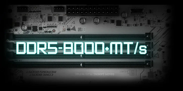 MSI B840M GAMING PLUS WIFI6E frekvence pamětí DDR5